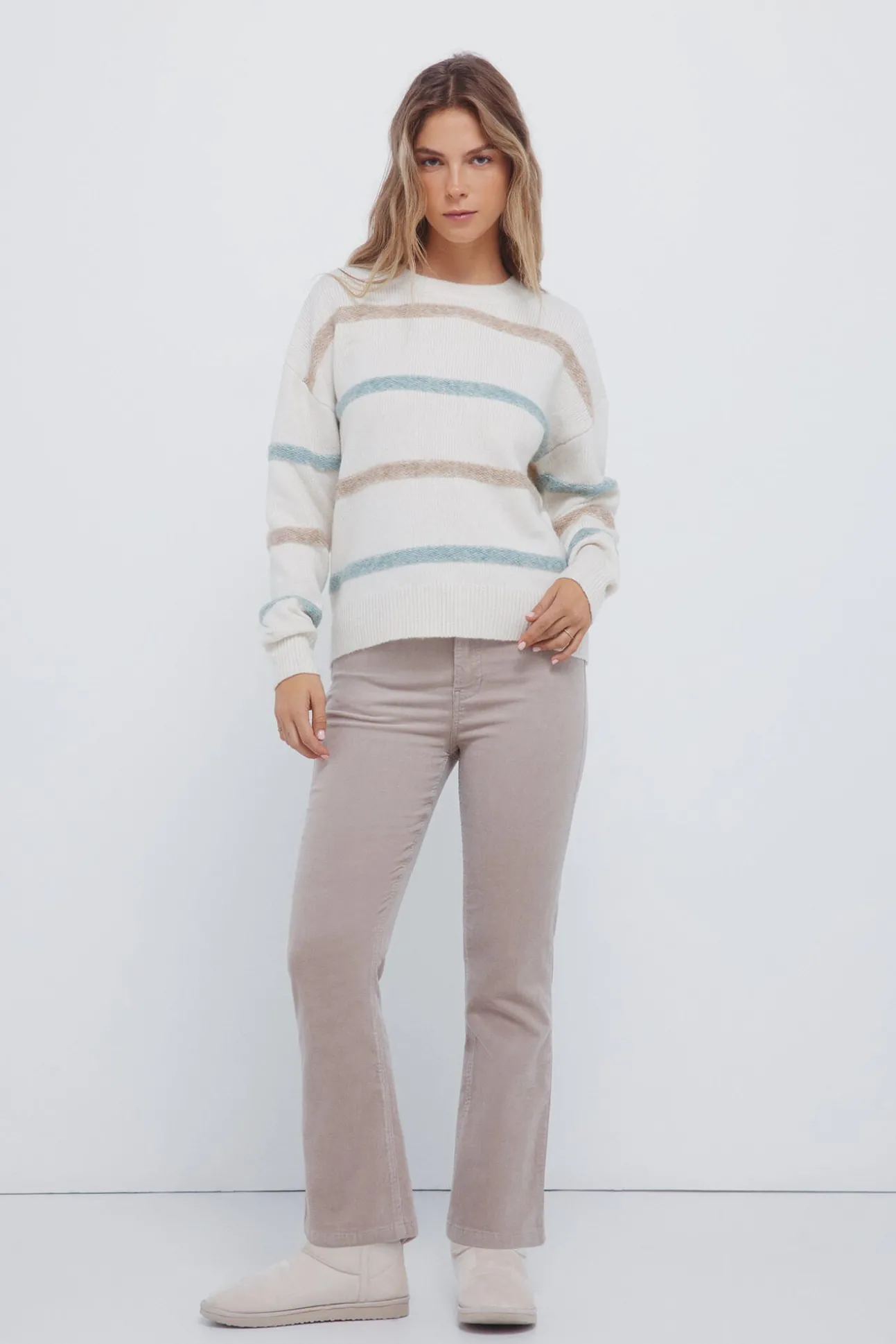 Camisola riscas bicolor