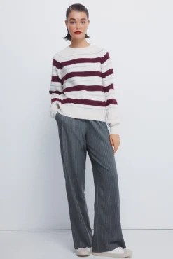 Camisola riscas de lurex