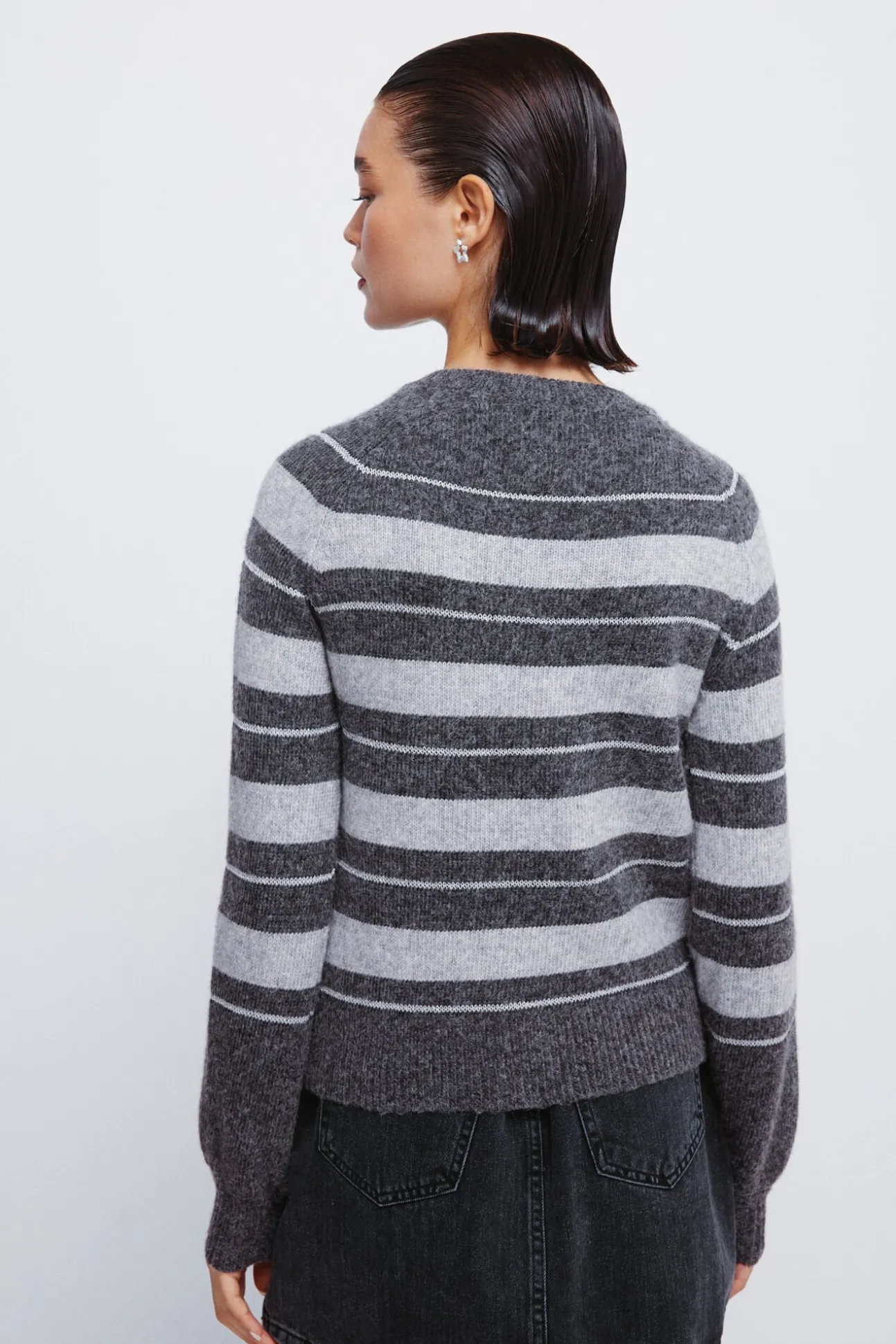 Camisola riscas de lurex