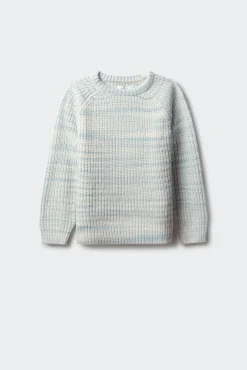 Camisola riscas de lurex para meninas.
