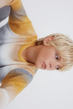 Camisola riscas laranja para meninos