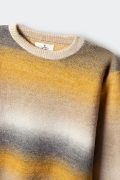 Camisola riscas laranja para meninos