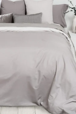 Capa nórdica algodão percal reversível. Cama 180-200 cm.