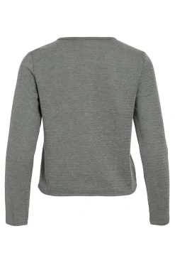 Cardigan abotoado de algodão e viscose