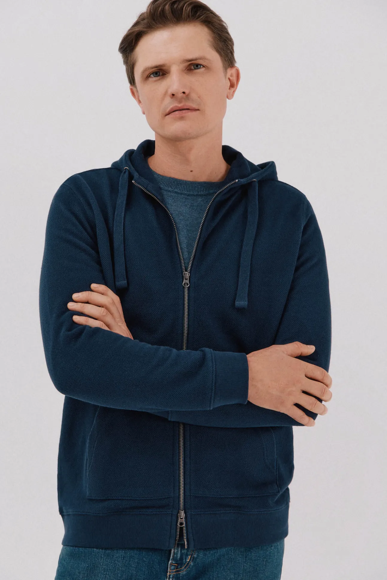Cardigan com capuz