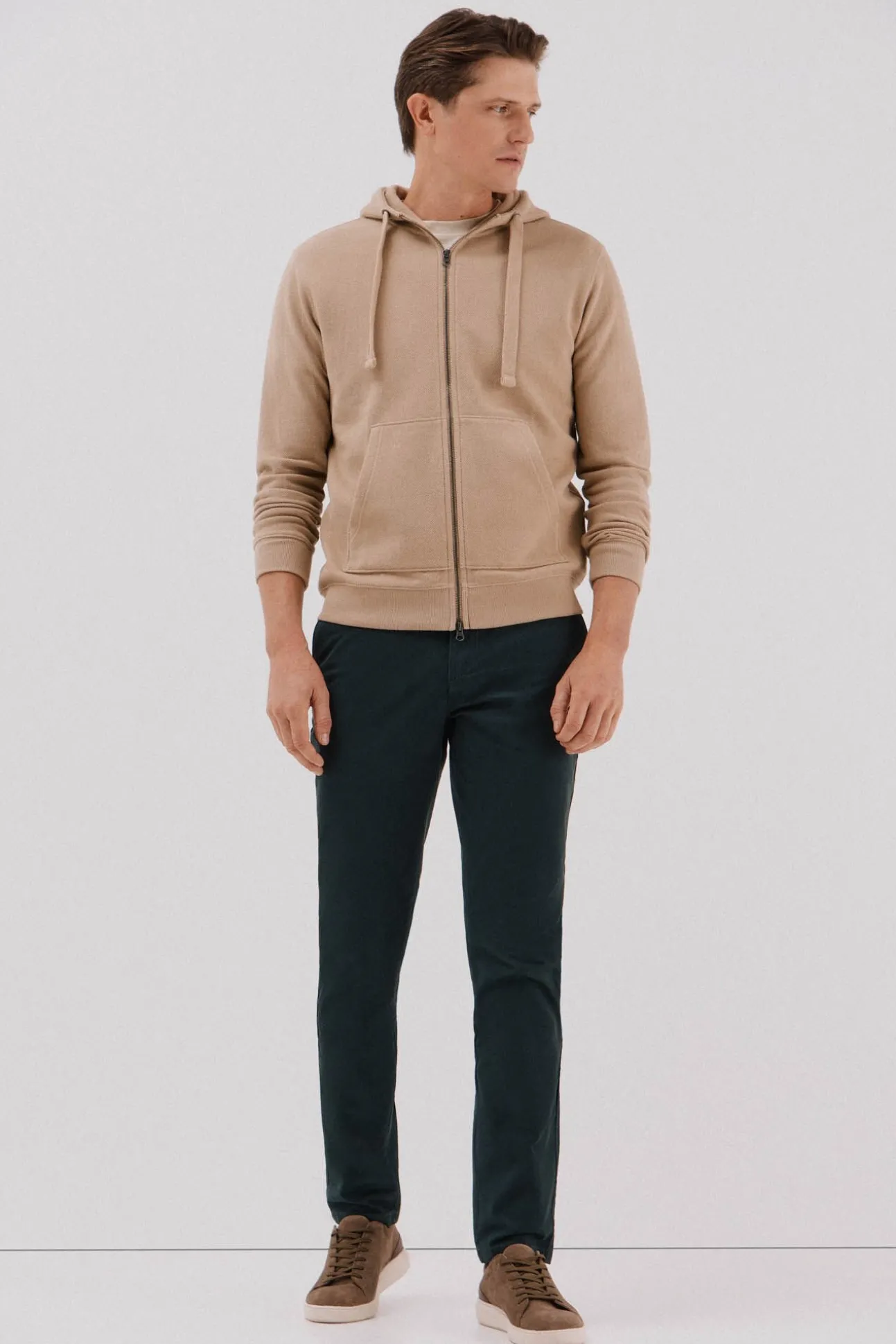 Cardigan com capuz