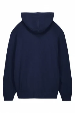 Cardigan com capuz e fecho-éclair