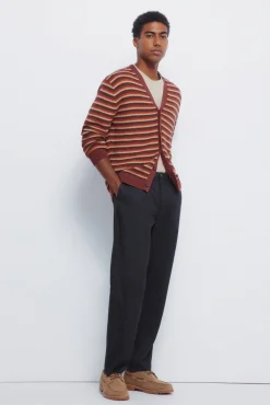 Cardigan com casaco de malha em botões