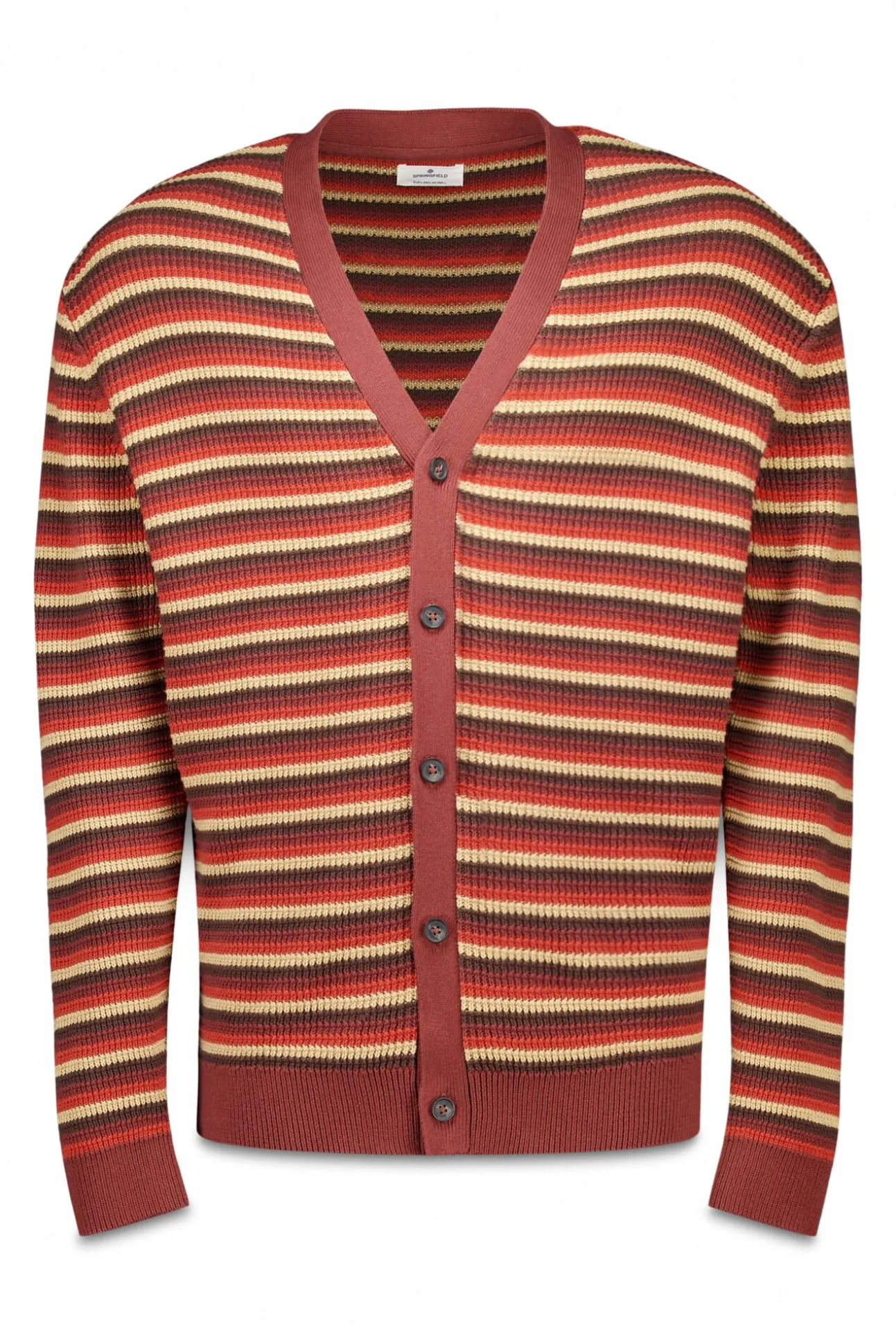 Cardigan com casaco de malha em botões