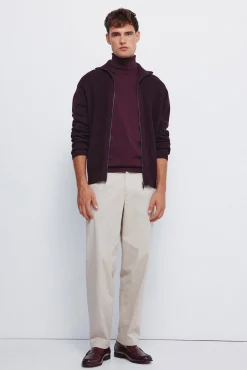 Cardigan com casaco de malha