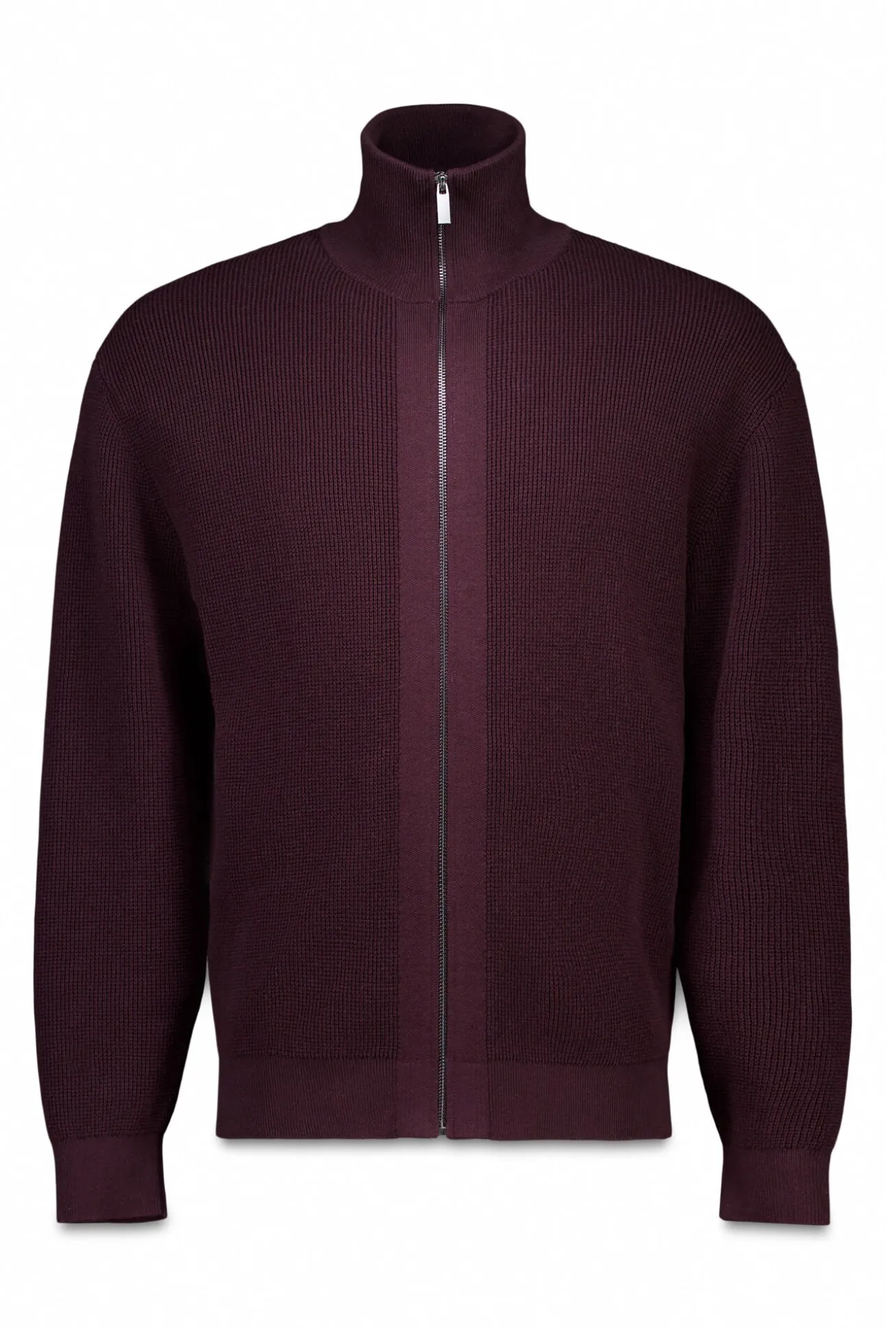 Cardigan com casaco de malha