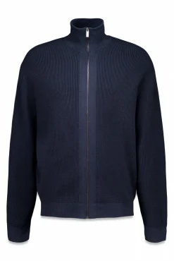 Cardigan com casaco de malha