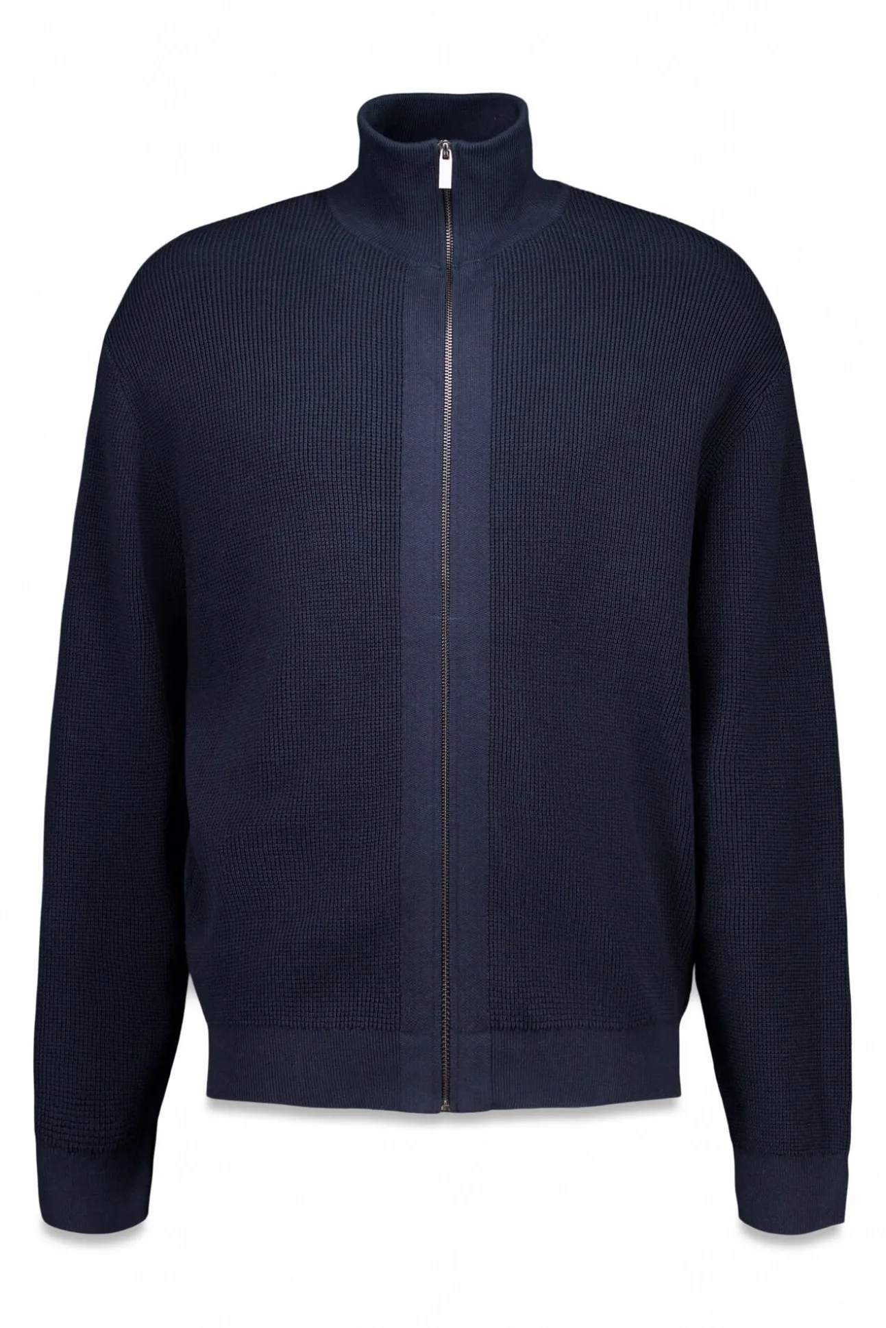 Cardigan com casaco de malha