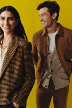 Cardigan de algodão com malha perolada