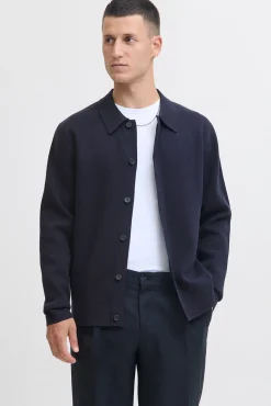 Cardigan de gola polo