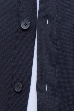 Cardigan de gola polo