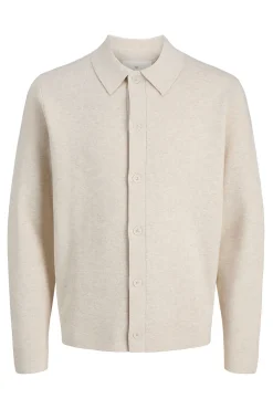 Cardigan de gola polo