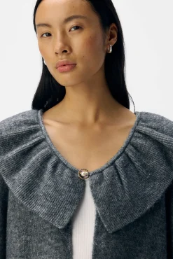 Cardigan de lã e alpaca