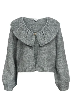 Cardigan de lã e alpaca