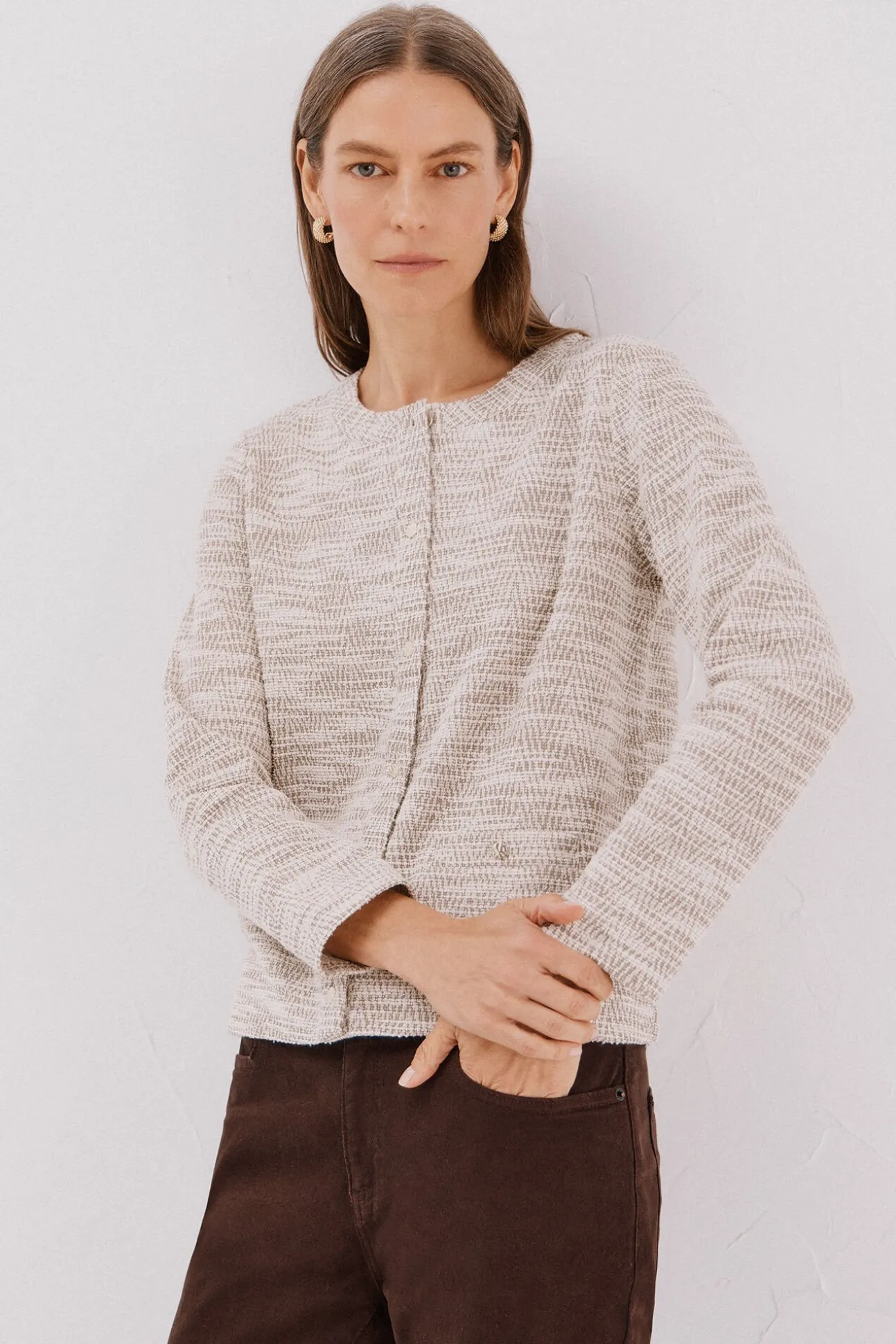 Cardigan de tweed