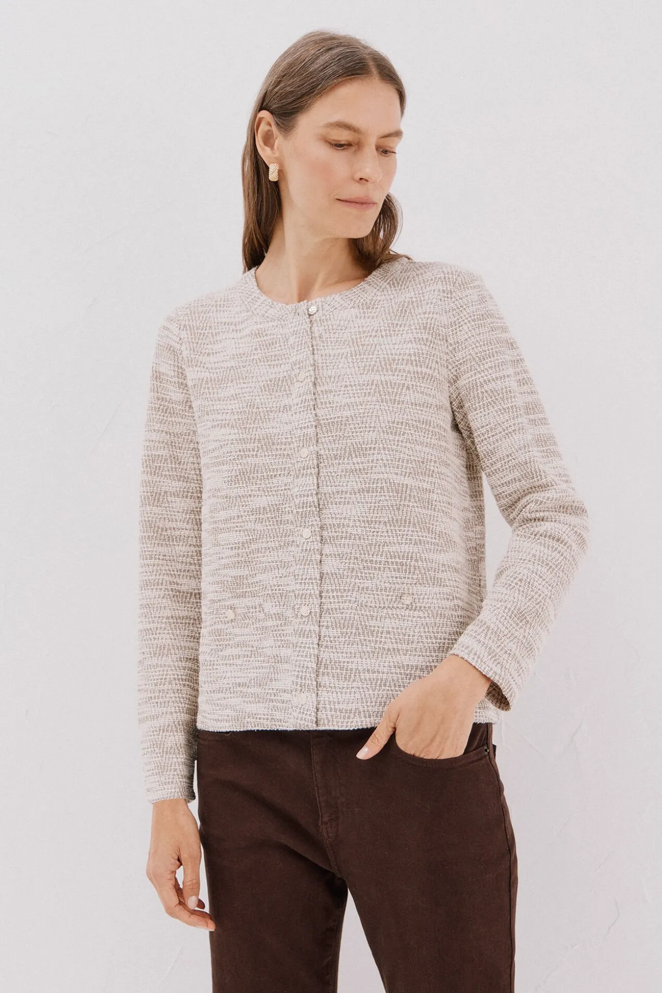 Cardigan de tweed