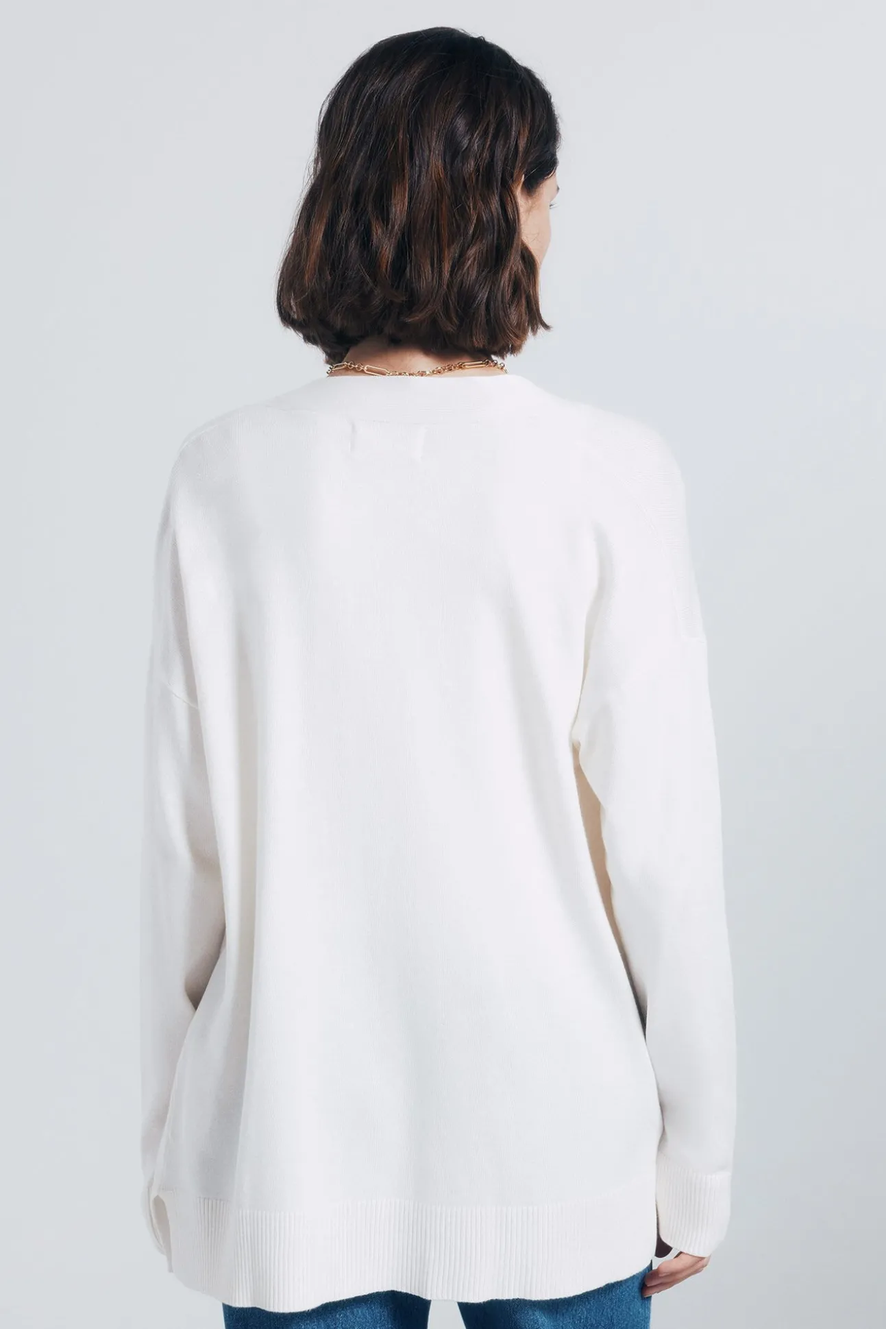 Cardigan leve aberto