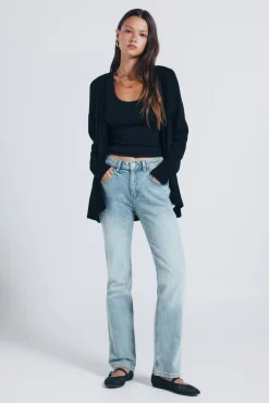 Cardigan leve aberto