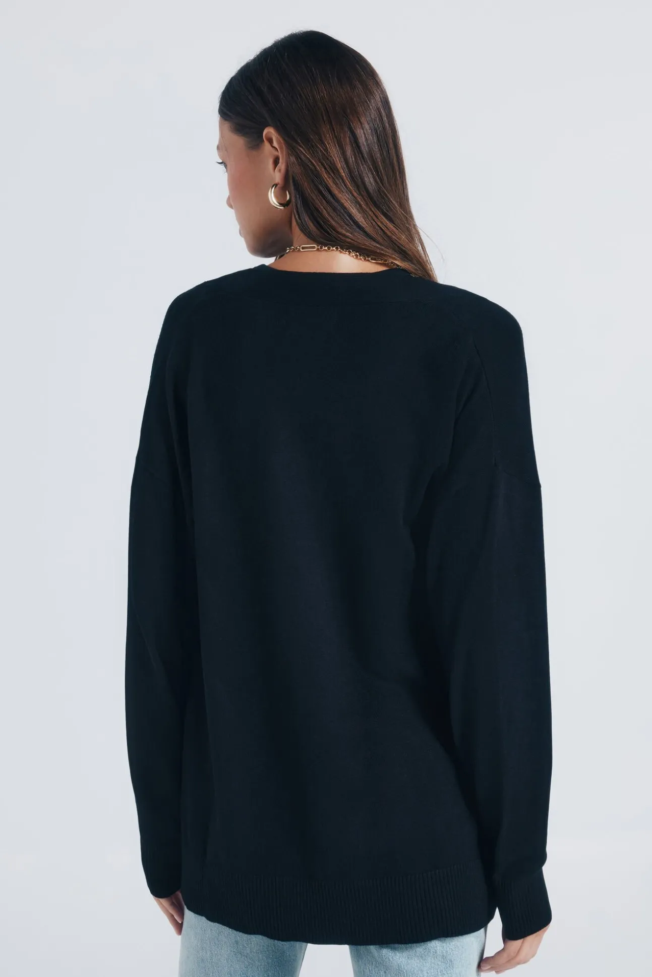 Cardigan leve aberto