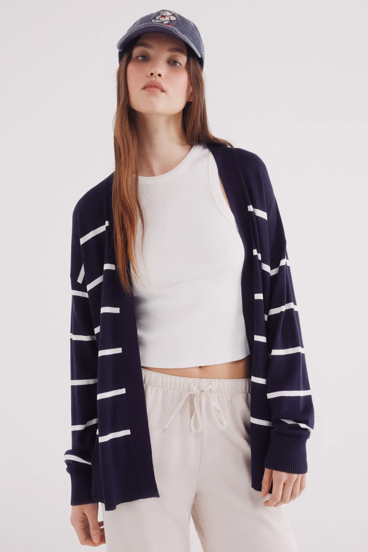 Cardigan leve aberto