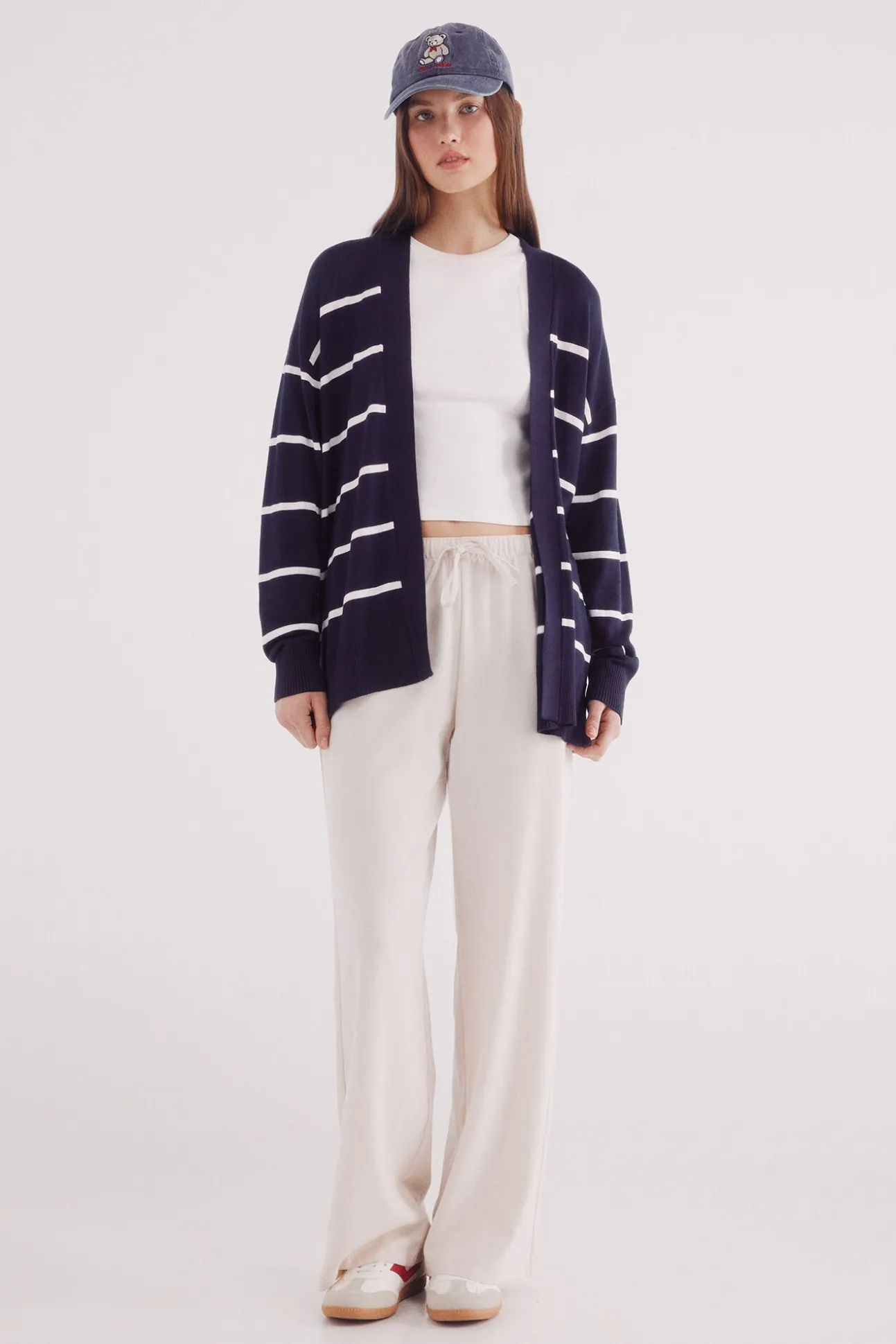 Cardigan leve aberto
