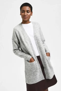 Cardigan longo de alpaca