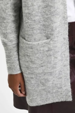 Cardigan longo de alpaca