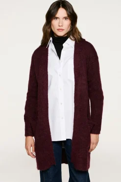 Cardigan longo de alpaca