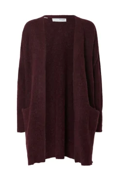 Cardigan longo de alpaca