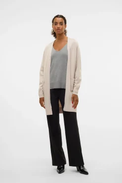 Cardigan midi aberto