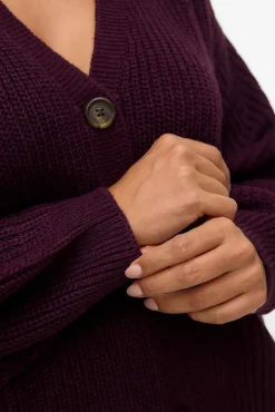 Cardigan plus size de malha malha