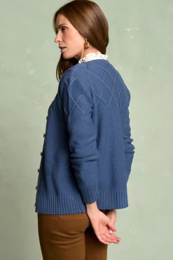 Cardigan riscas Bourget