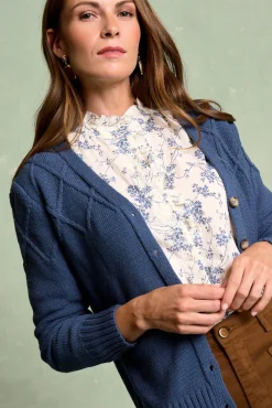 Cardigan riscas Bourget