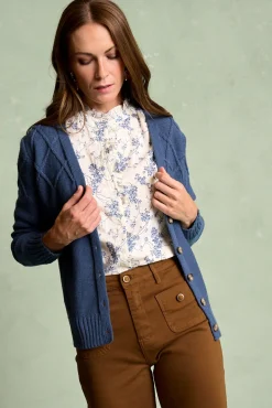 Cardigan riscas Bourget