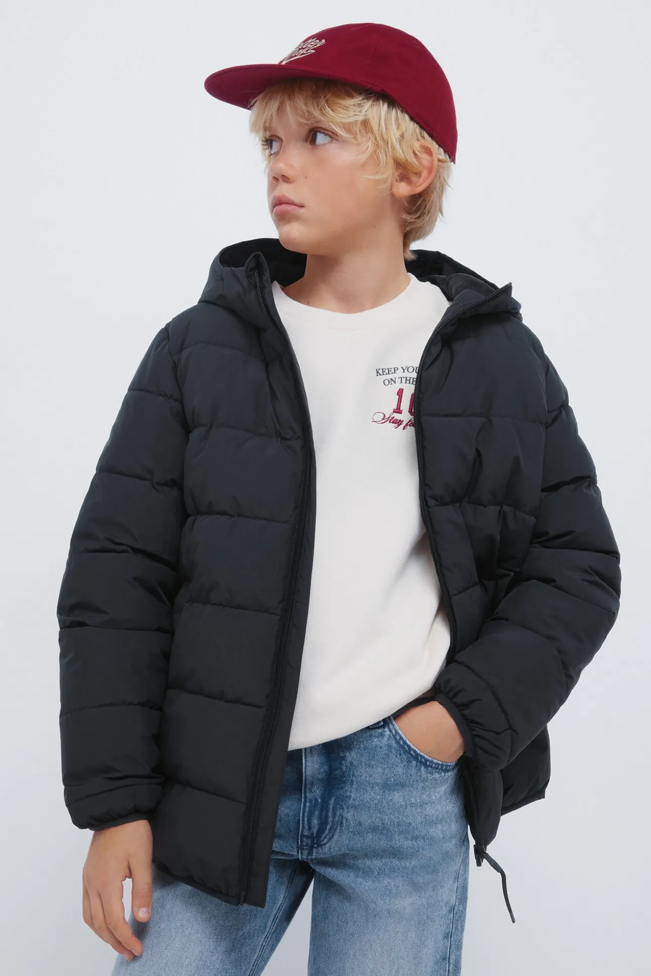Casaco acolchoada infantil