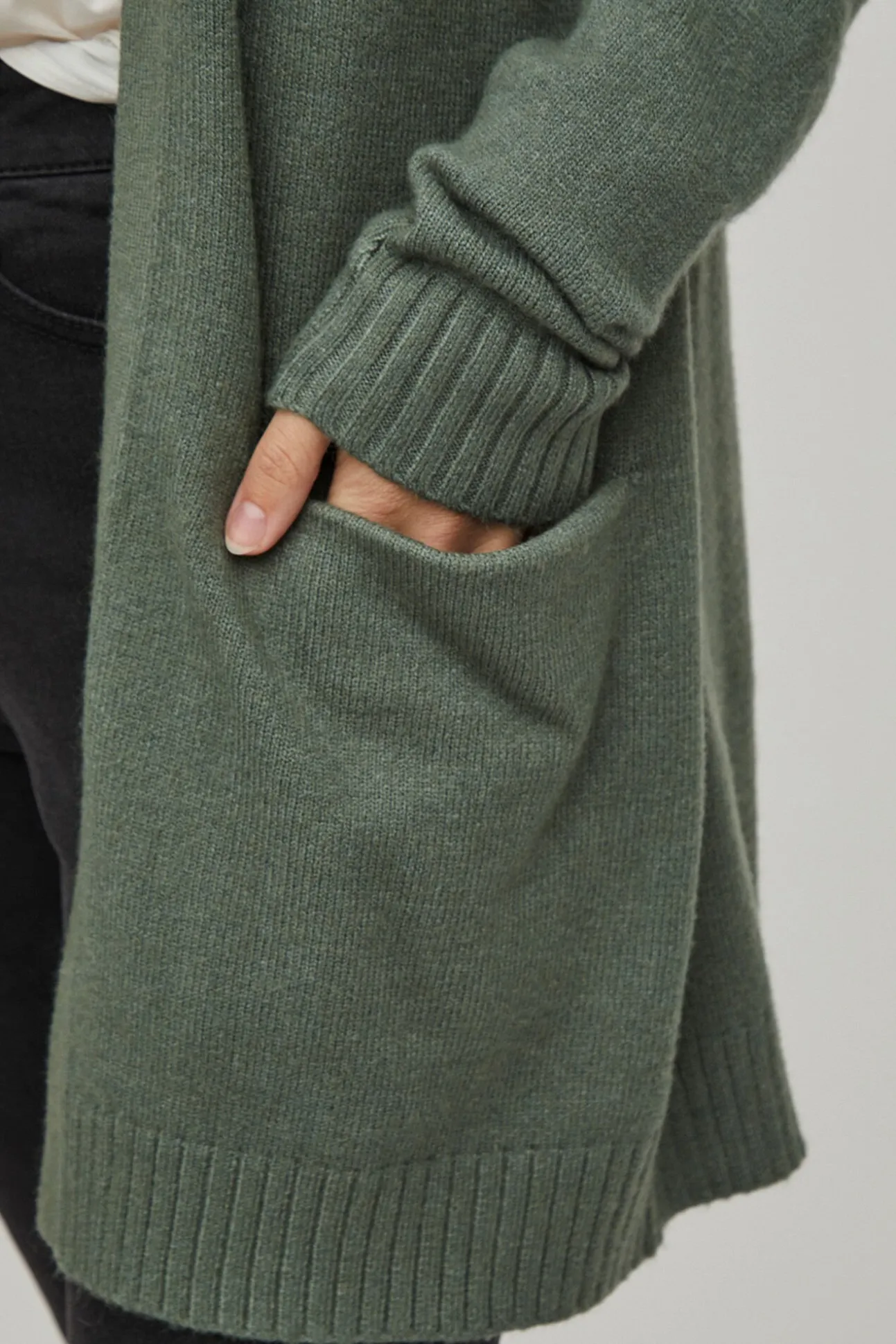 Casaco cardigan de malha