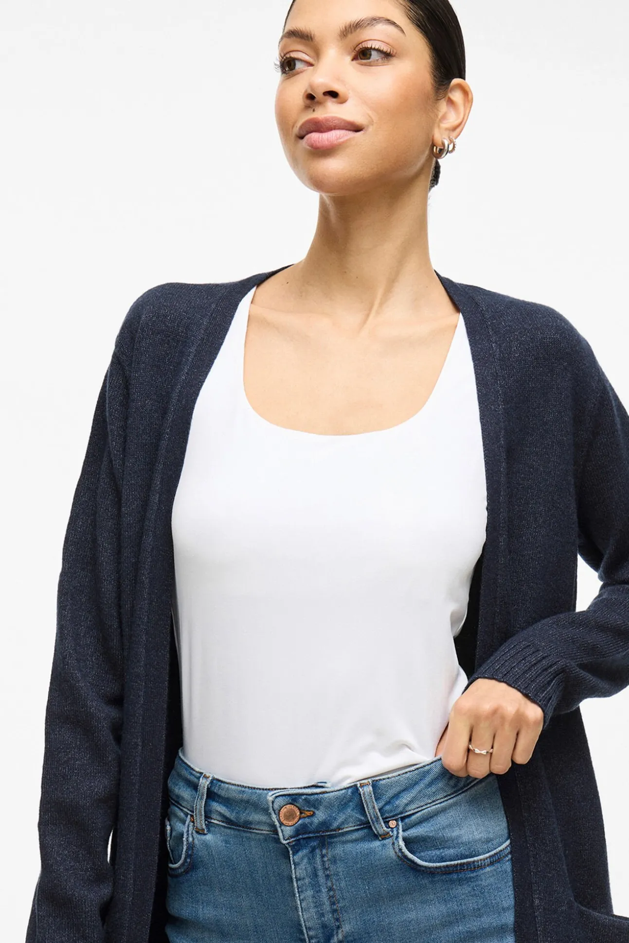 Casaco cardigan de malha