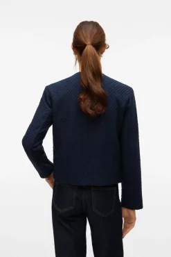 Casaco curta de tweed