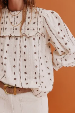 Catalina. Blusa com cintado = entallado