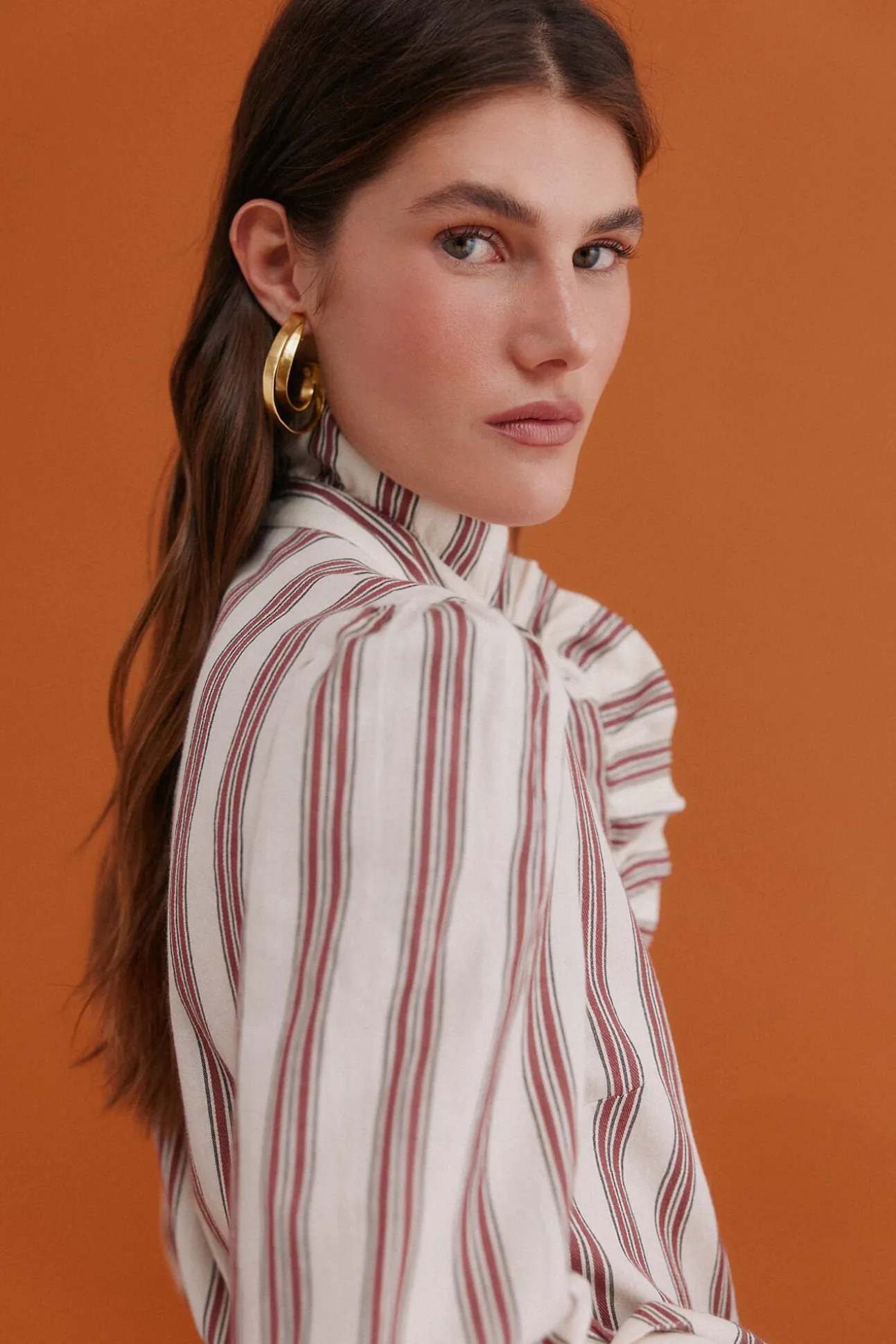 Claudette. Blusa às riscas
