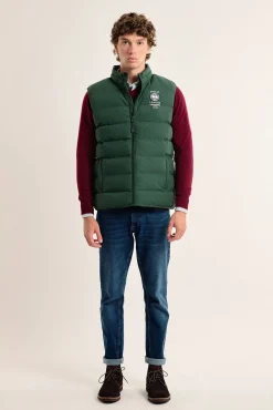 Colete acolchoado verde, modelo Shield