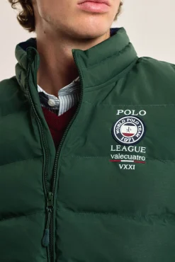Colete acolchoado verde, modelo Shield