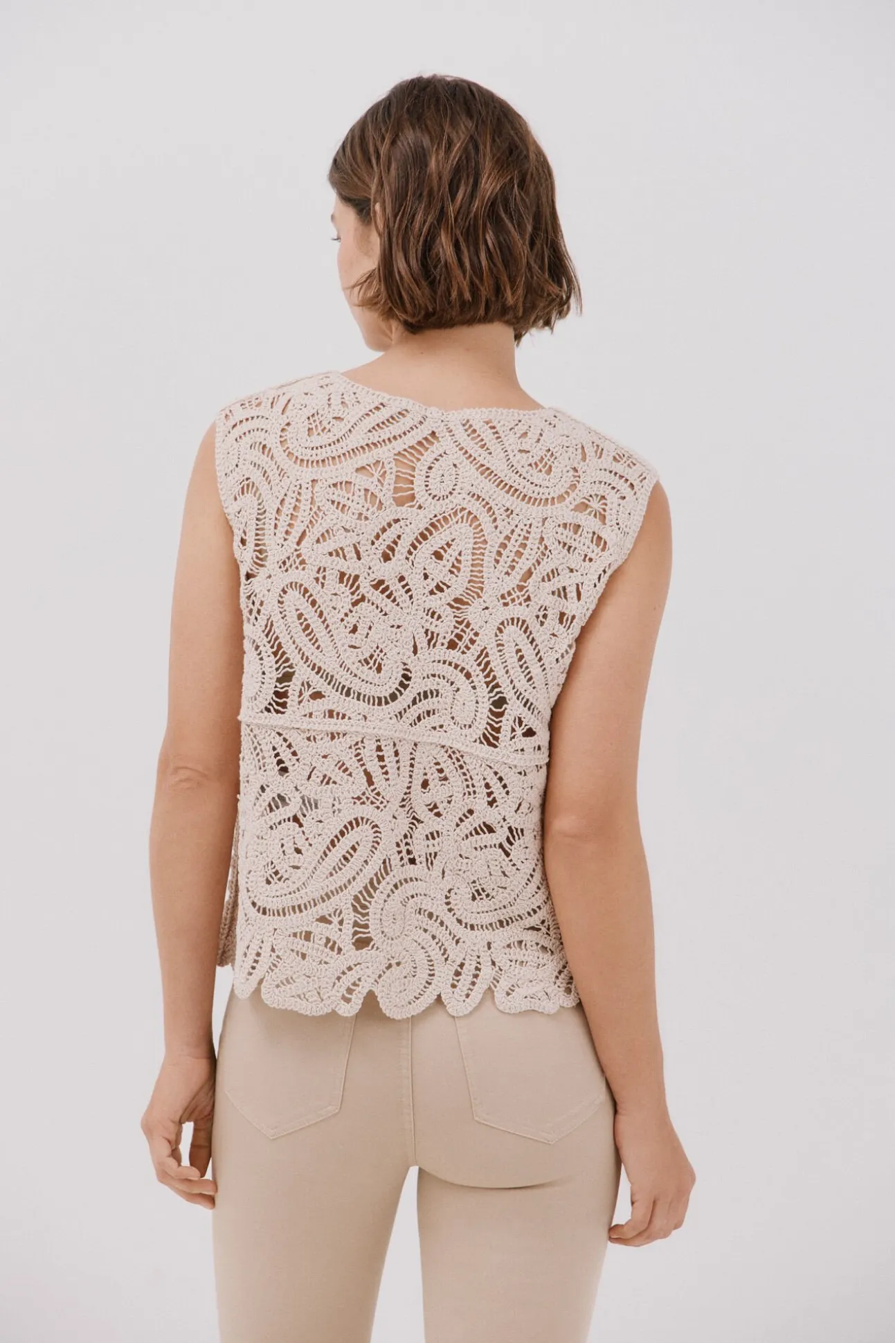 Colete de crochet