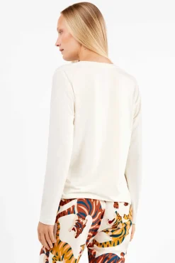 Conjunto de pijama com estampado de tigre