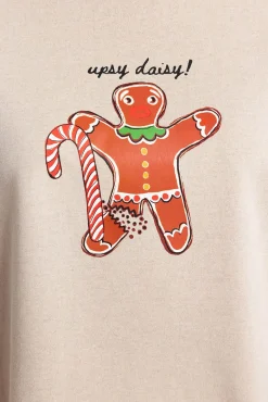 Conjunto de pijama de gengibre cru de Natal